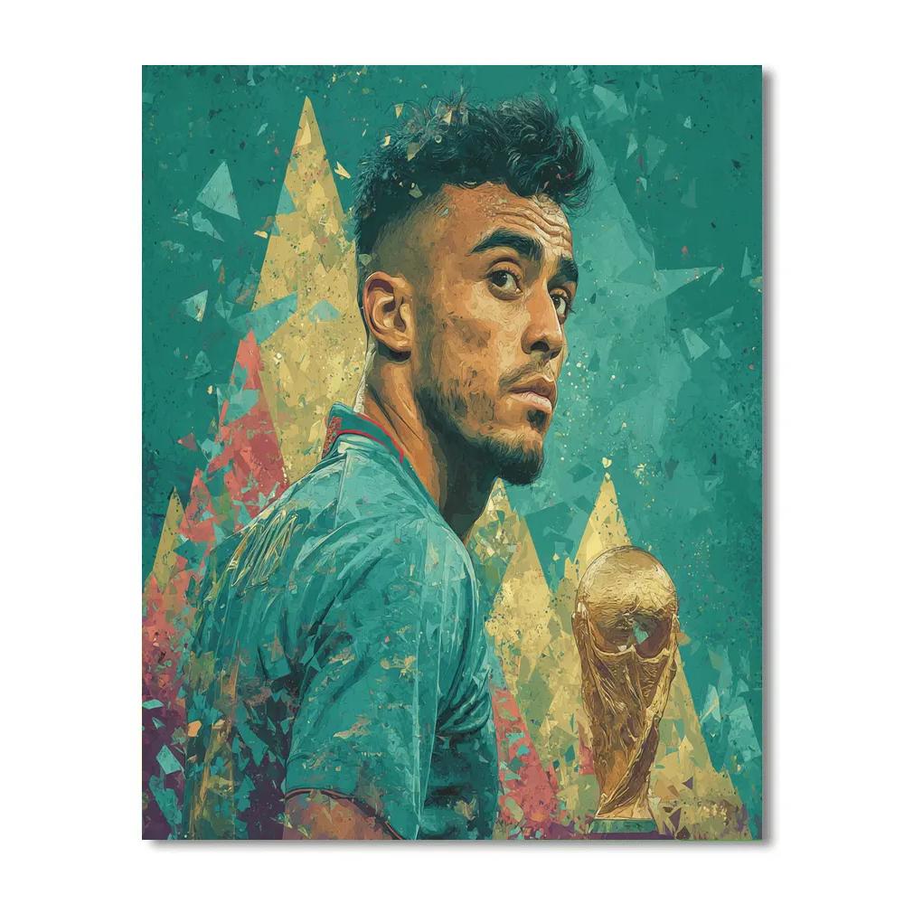 Fifa 2026 Hakimi Atlas paint by numbers