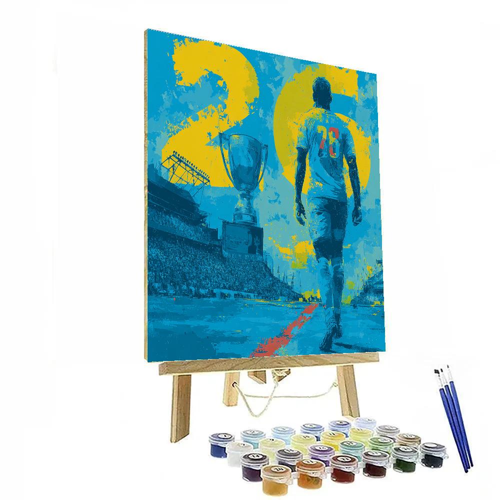 Curaçao Fifa 2026 Blue Painting by numbers kit