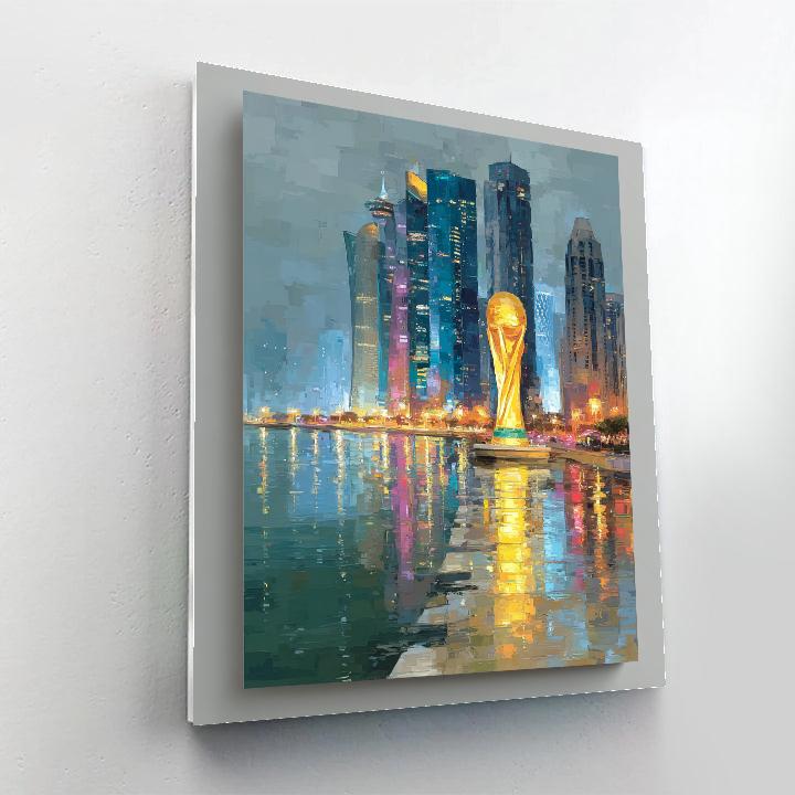 Miami Fifa 2026 Reflection Number painting