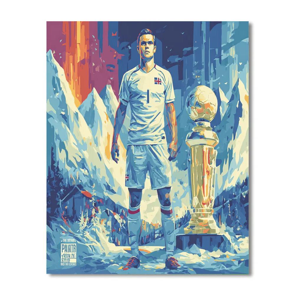 Haaland Fifa 2026 Ice paint by numbers