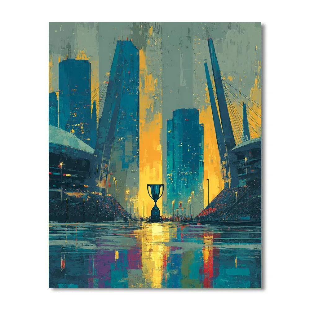 Seattle Fifa 2026 Rainlight Painting by numbers kit