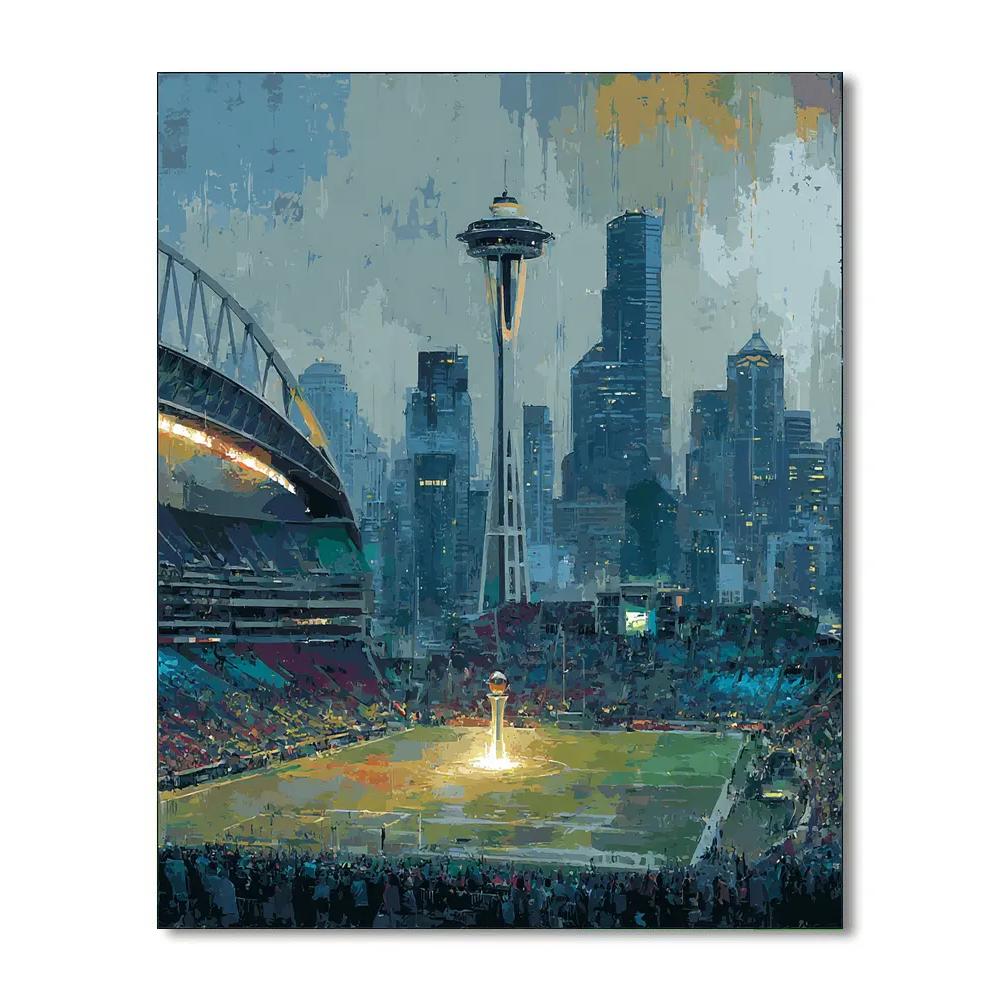 Seattle Fifa 2026 Rainlight paint by number