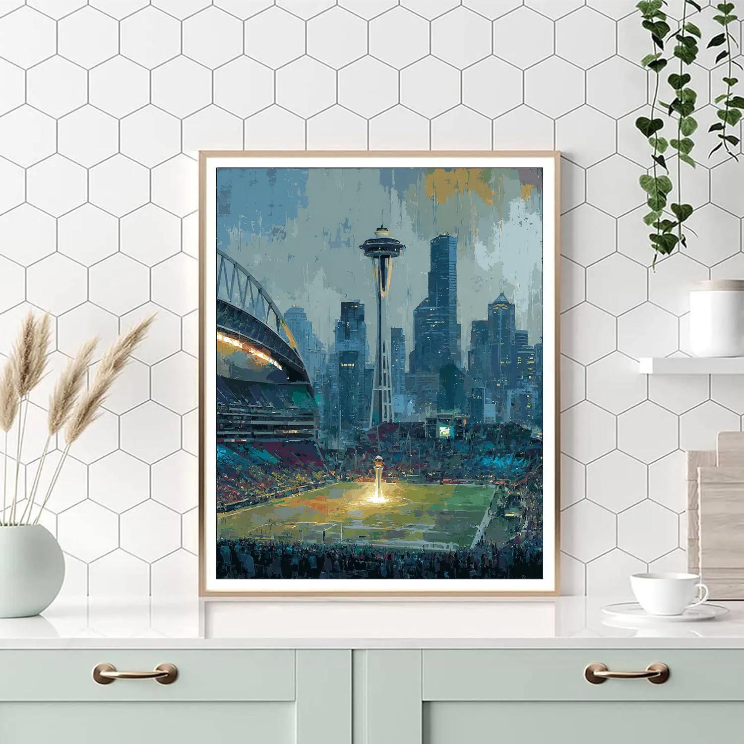 Seattle Fifa 2026 Rainlight paint by number