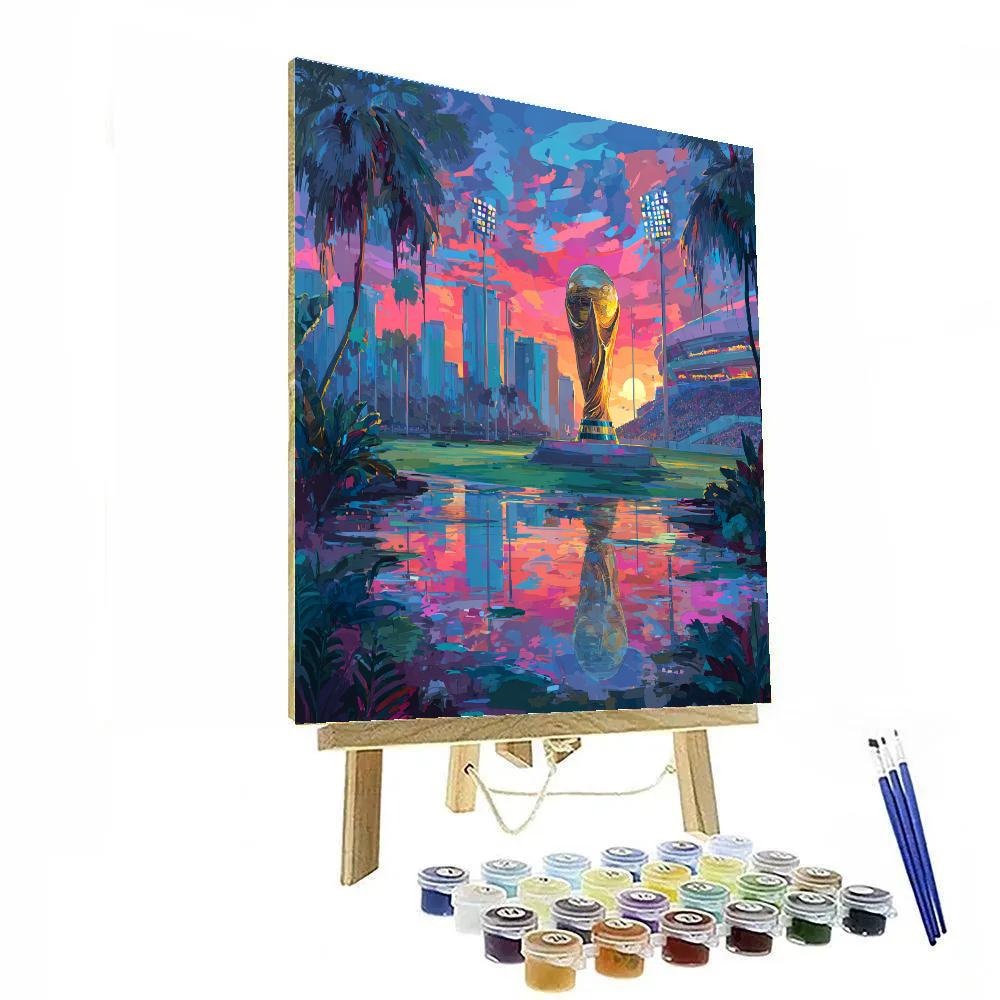 Miami Fifa 2026 Reflection painting number kit