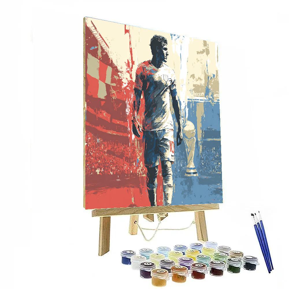 Panama Fifa 2026 Wave Number painting
