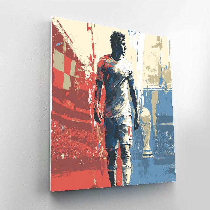 Panama Fifa 2026 Wave Number painting