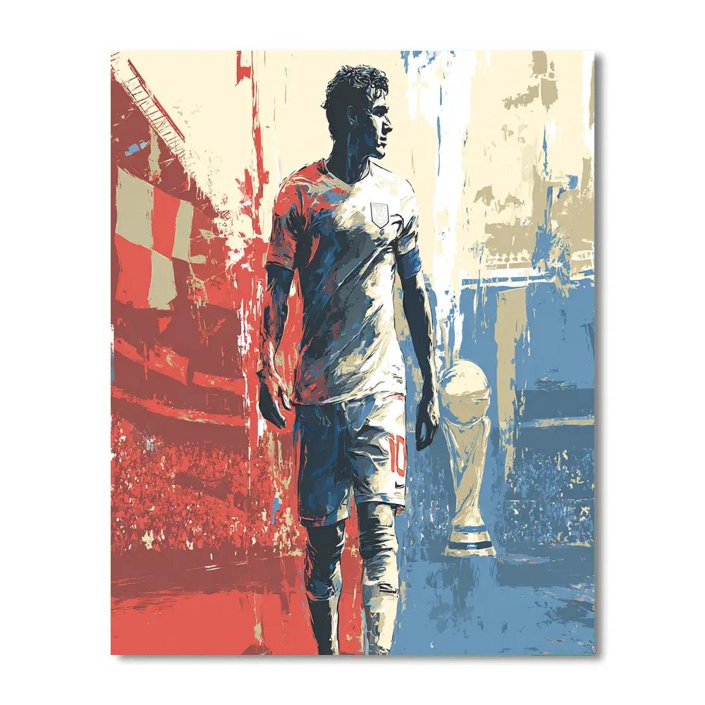 Panama Fifa 2026 Wave Number painting