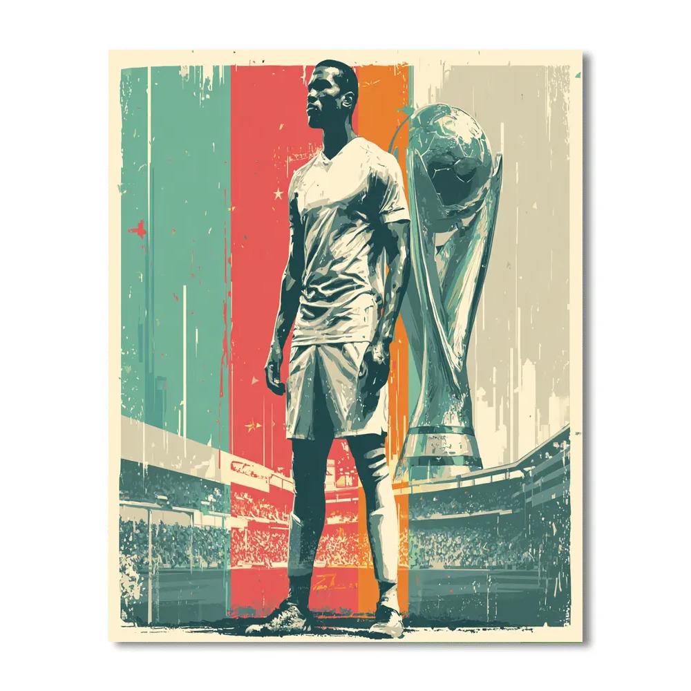 Iraq Fifa 2026 Flame DIY paint by numbers
