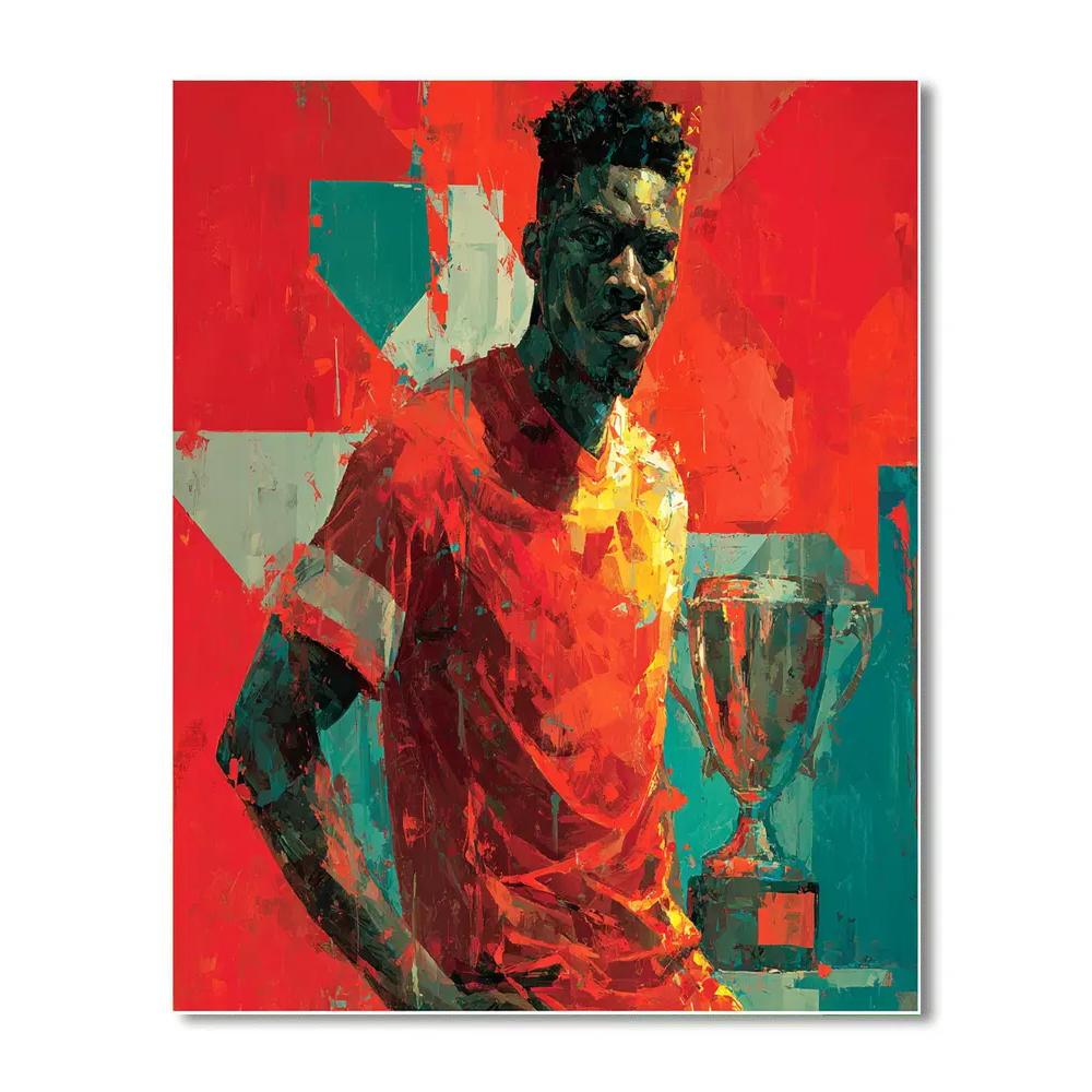 Alphonso Davies Fifa 2026 Lights Number painting