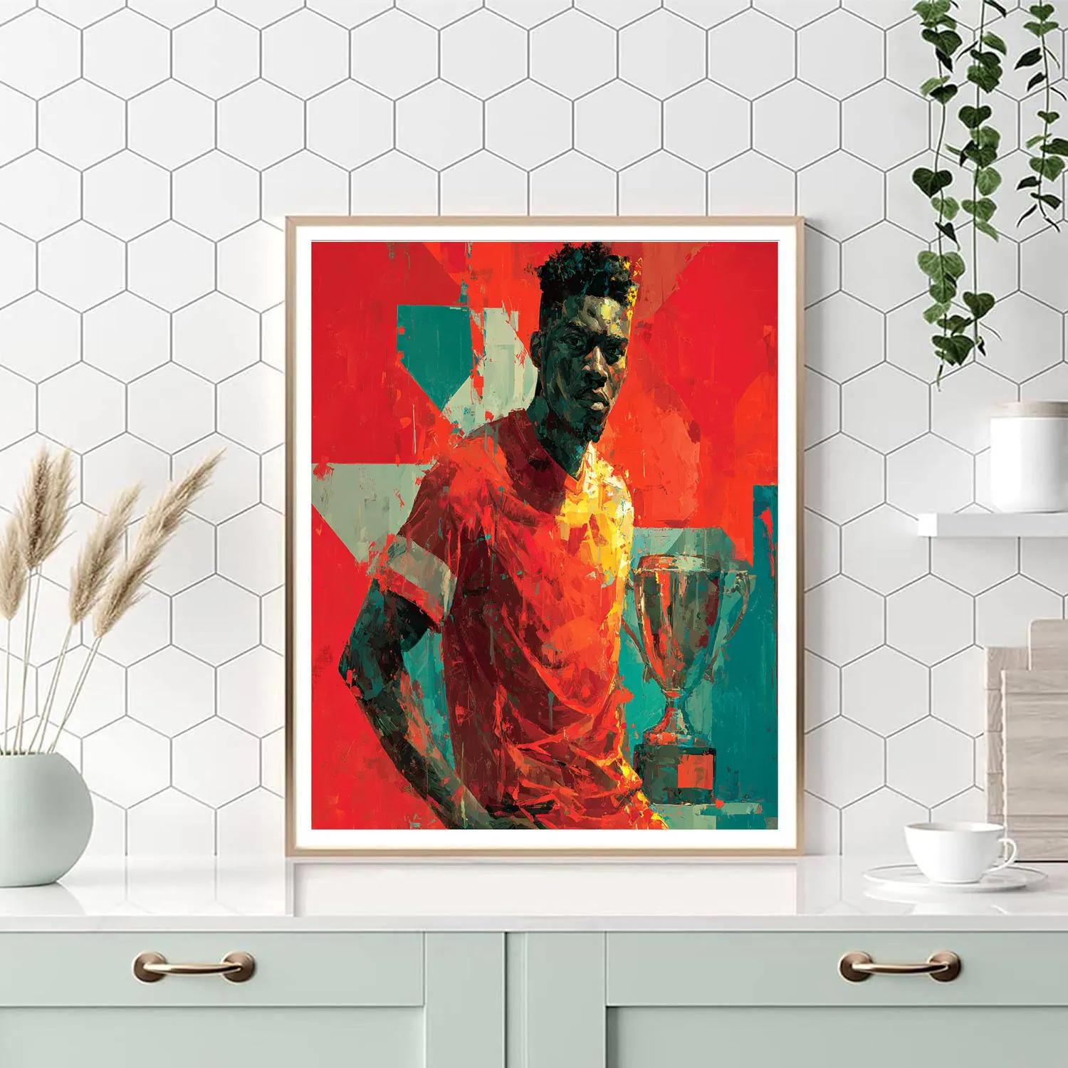 Alphonso Davies Fifa 2026 Lights Number painting