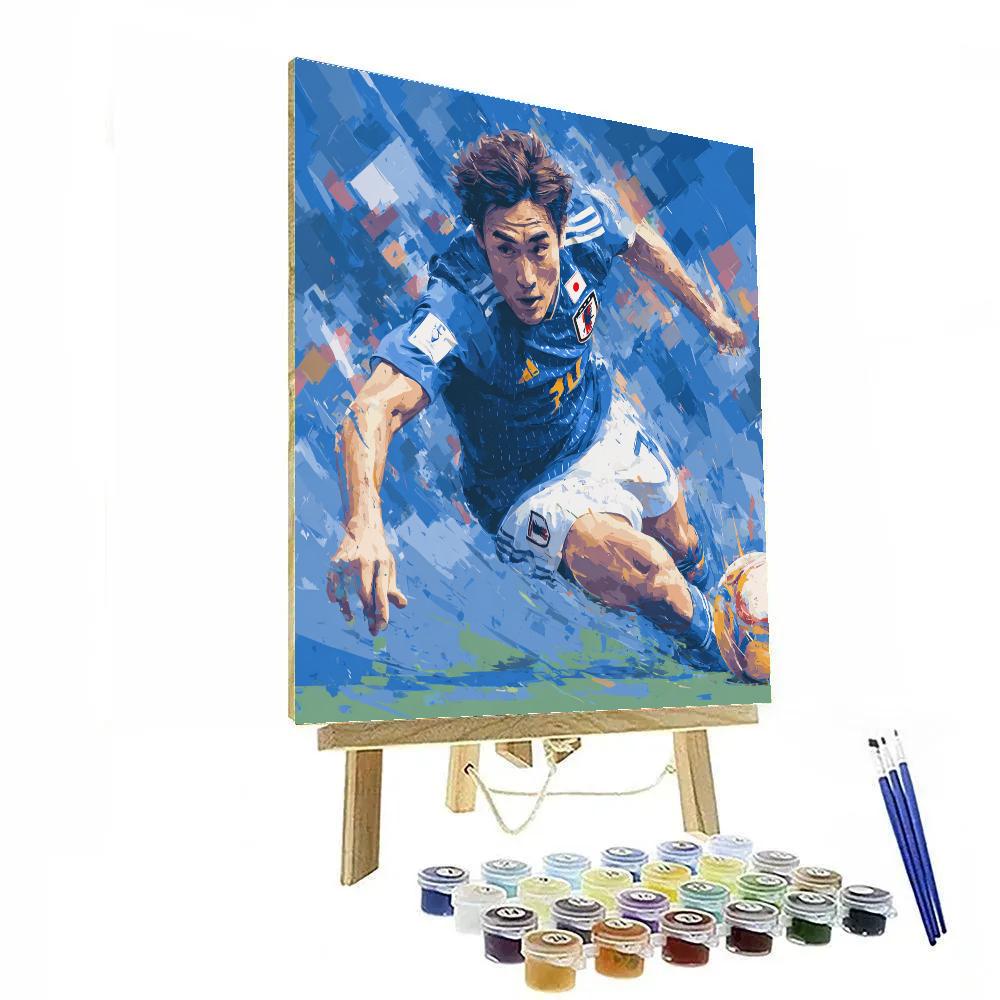 Mitoma Fifa 2026 Blue DIY paint by numbers