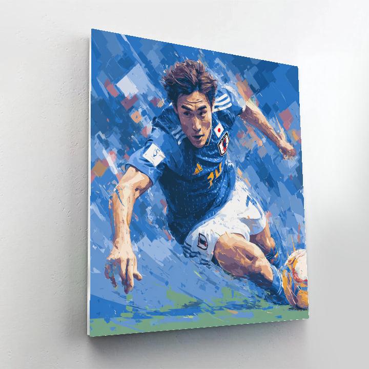 Mitoma Fifa 2026 Blue DIY paint by numbers