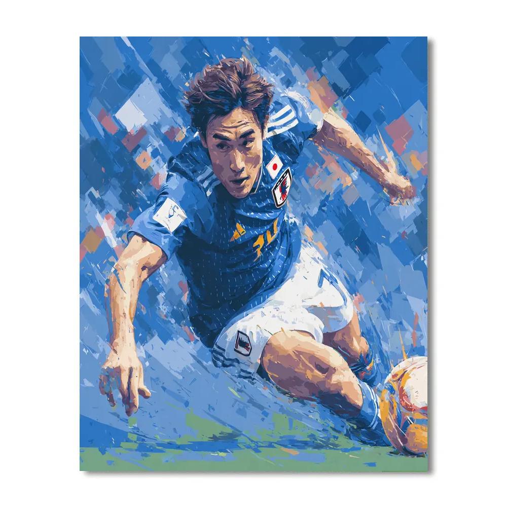 Mitoma Fifa 2026 Blue DIY paint by numbers