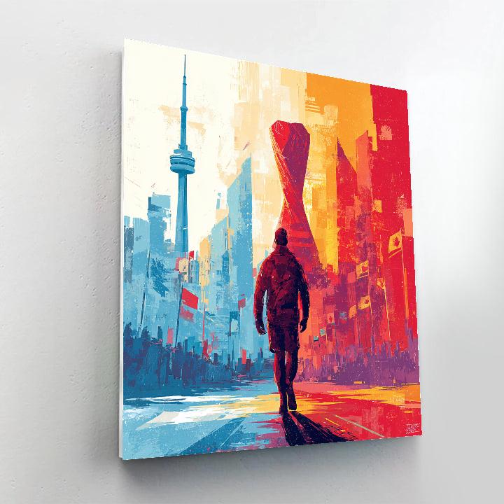 Canada Fifa 2026 Northern Glow Number painting