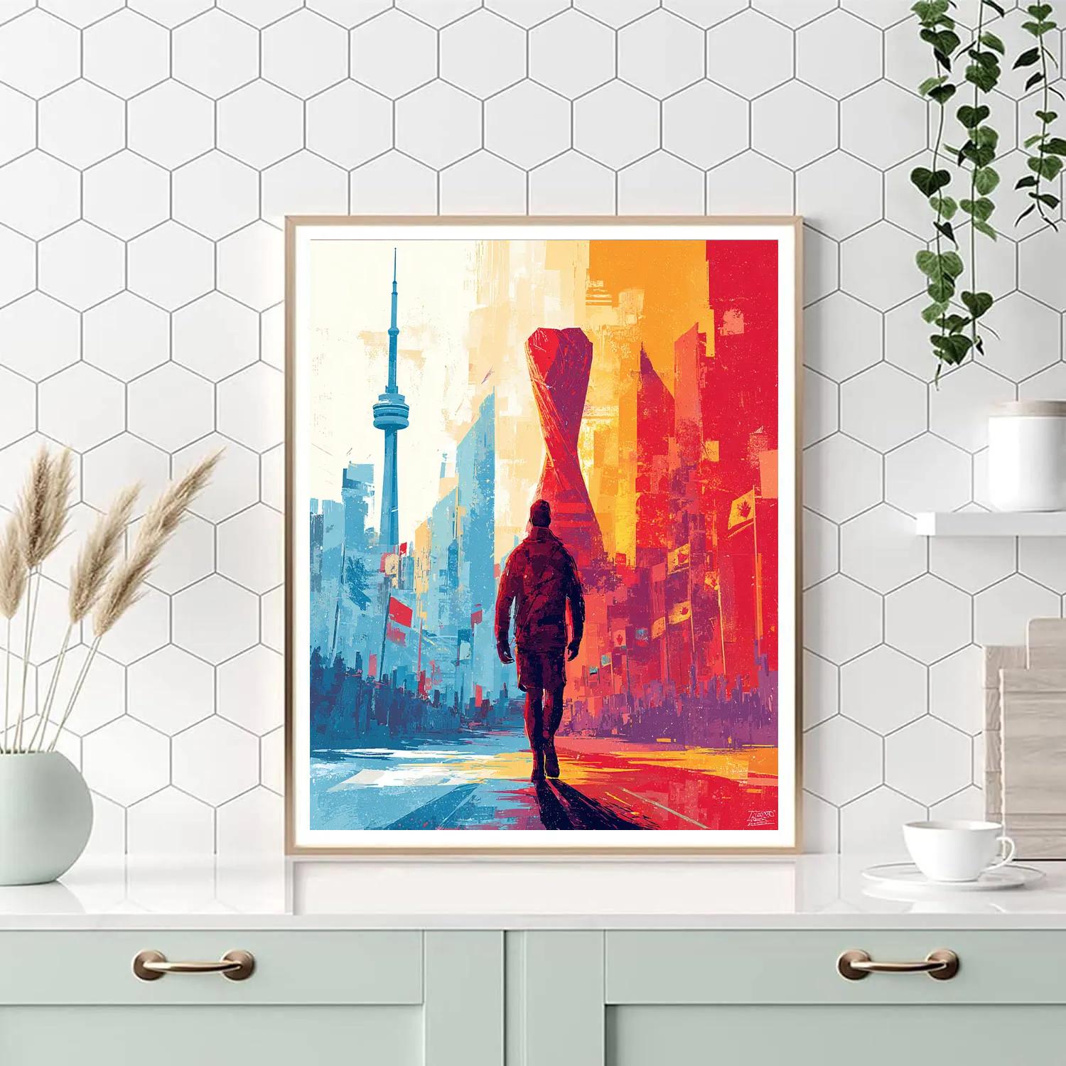 Canada Fifa 2026 Northern Glow Number painting