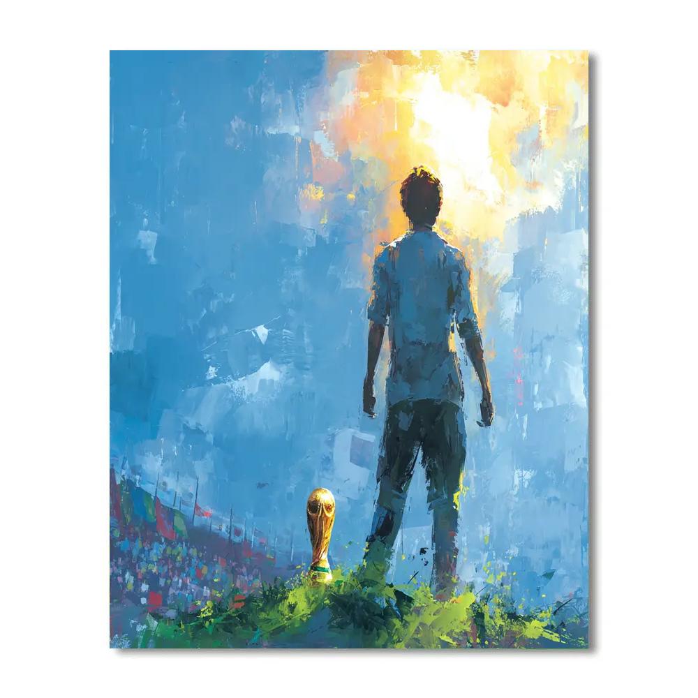 Uzbekistan Fifa 2026 Dawn Paint by numbers art