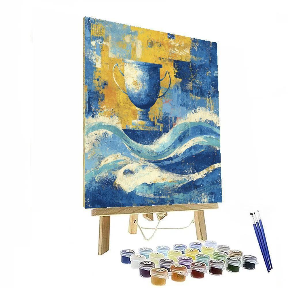 Curaçao Fifa 2026 Blue paint by numbers