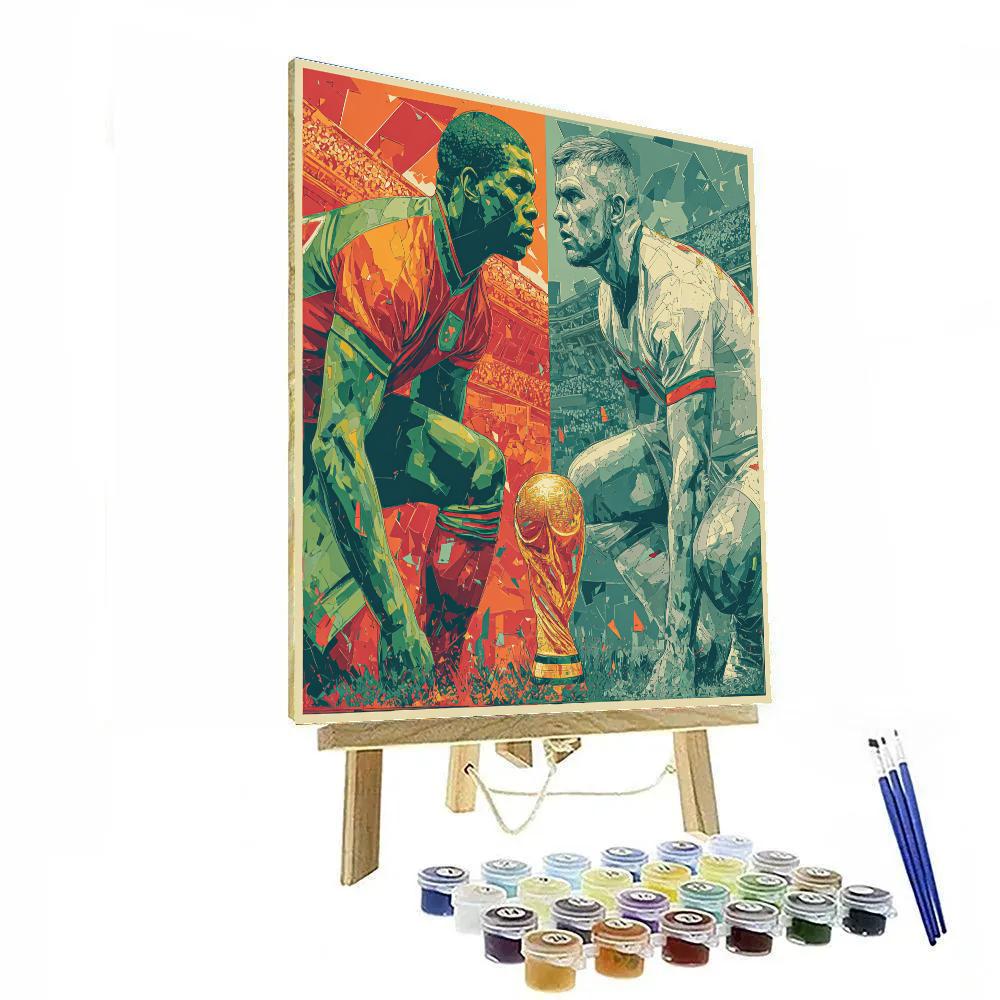 Fifa 2026 Morocco Vs Scotland Painting by numbers kit