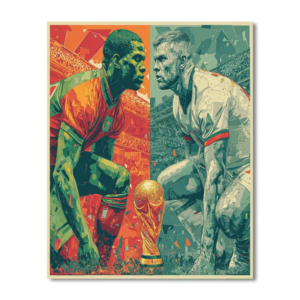 Fifa 2026 Morocco Vs Scotland Painting by numbers kit