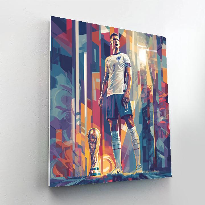 Bellingham Fifa 2026 Gold Number painting