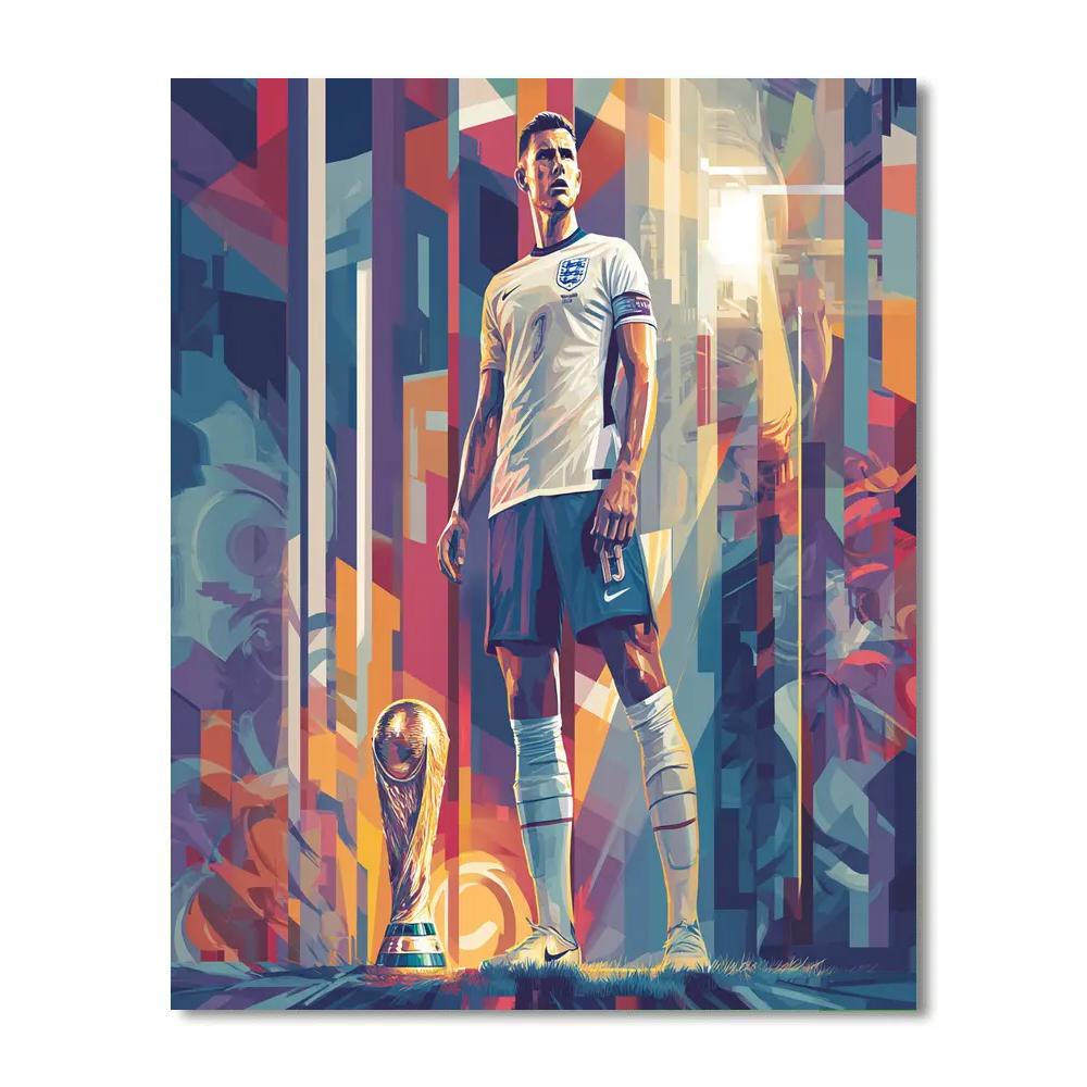 Bellingham Fifa 2026 Gold Number painting