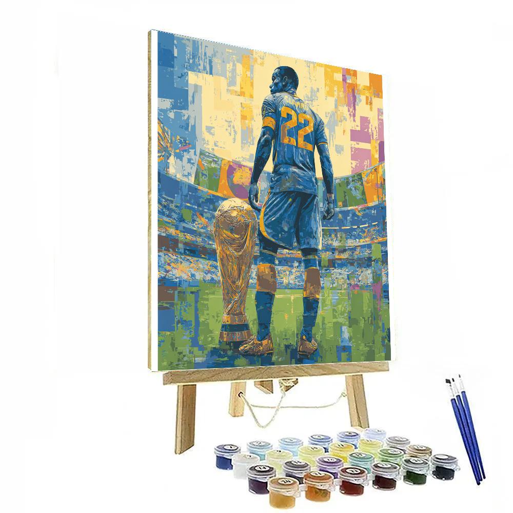 Curaçao Fifa 2026 Blue DIY paint by numbers