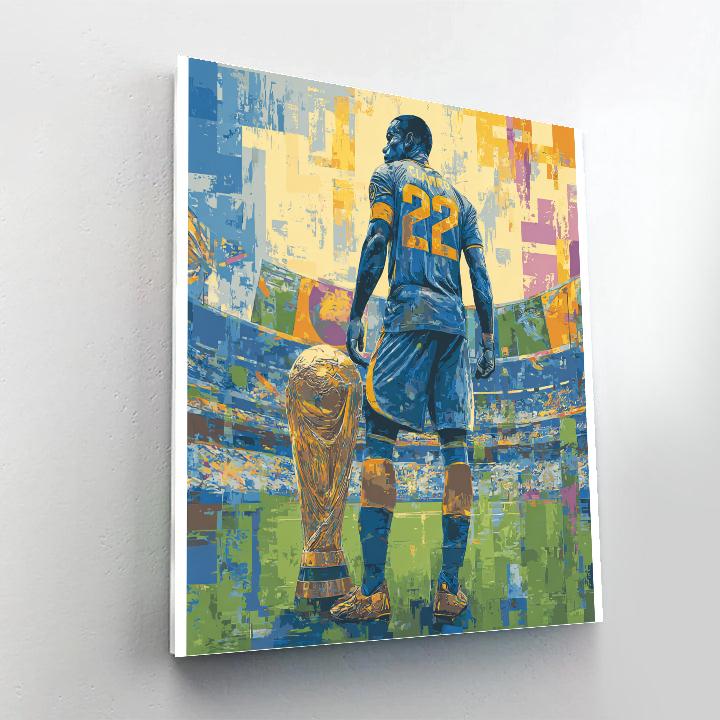 Curaçao Fifa 2026 Blue DIY paint by numbers