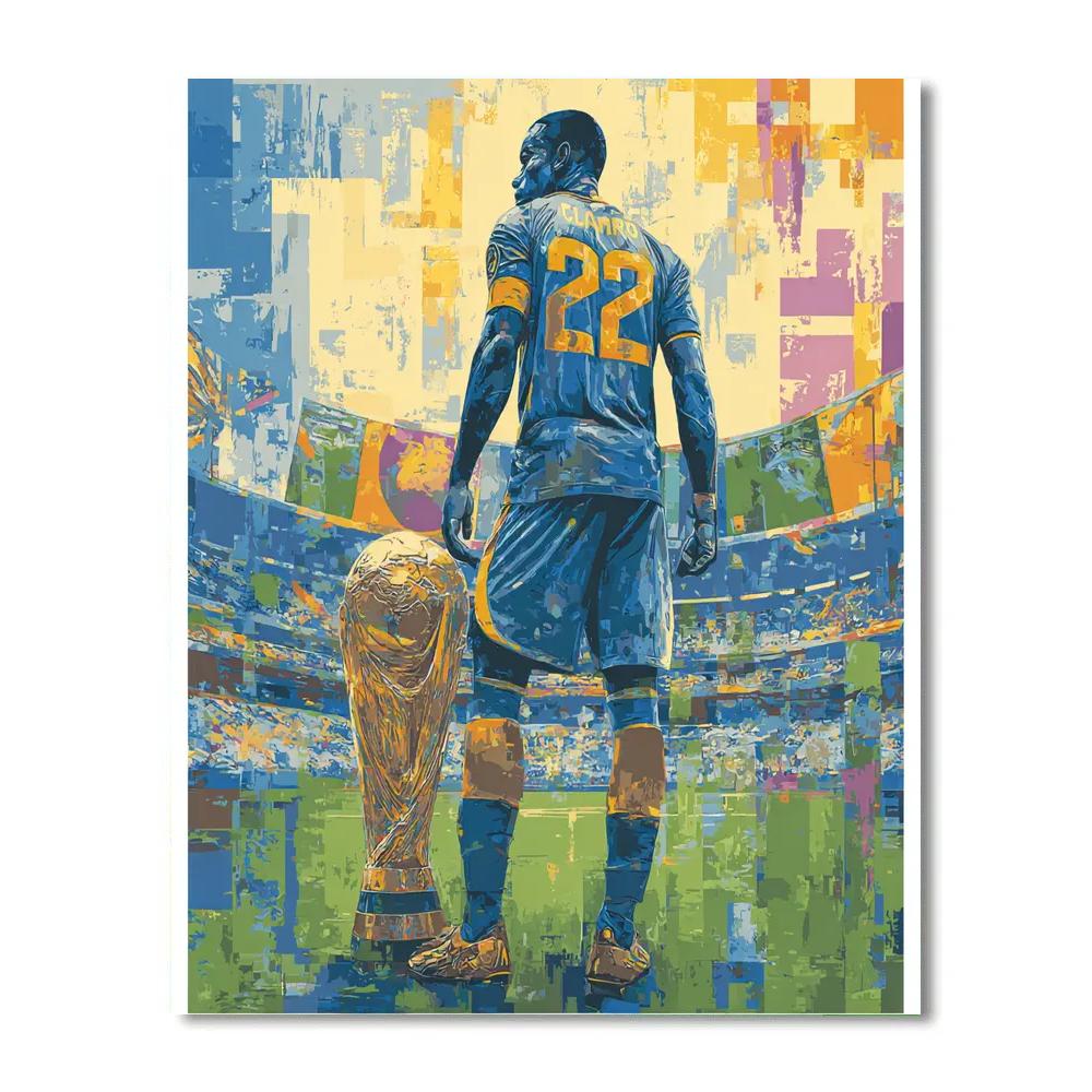 Curaçao Fifa 2026 Blue DIY paint by numbers
