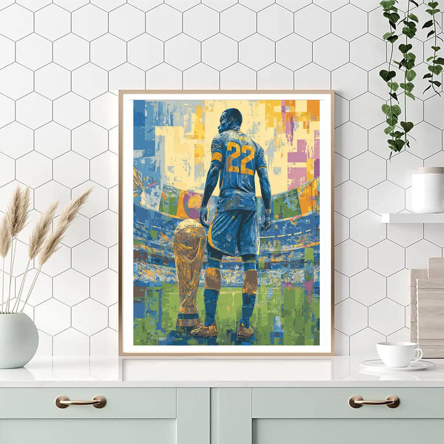 Curaçao Fifa 2026 Blue DIY paint by numbers