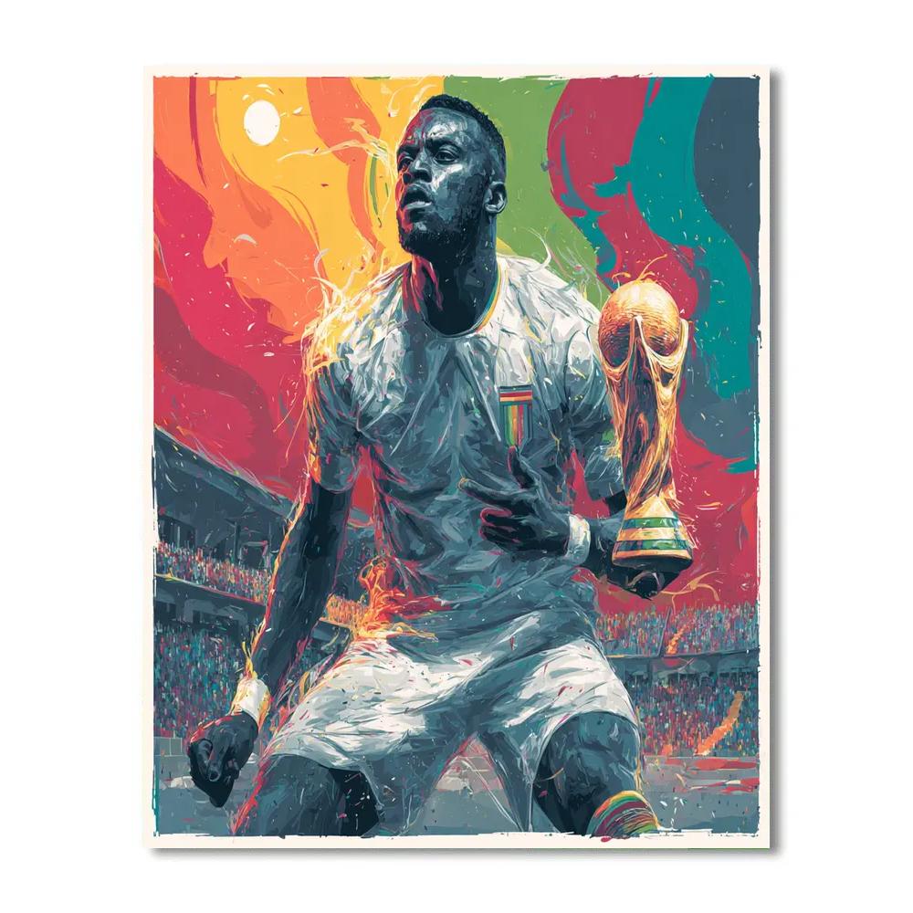 Ghana Fifa 2026 Pulse Paint by numbers art