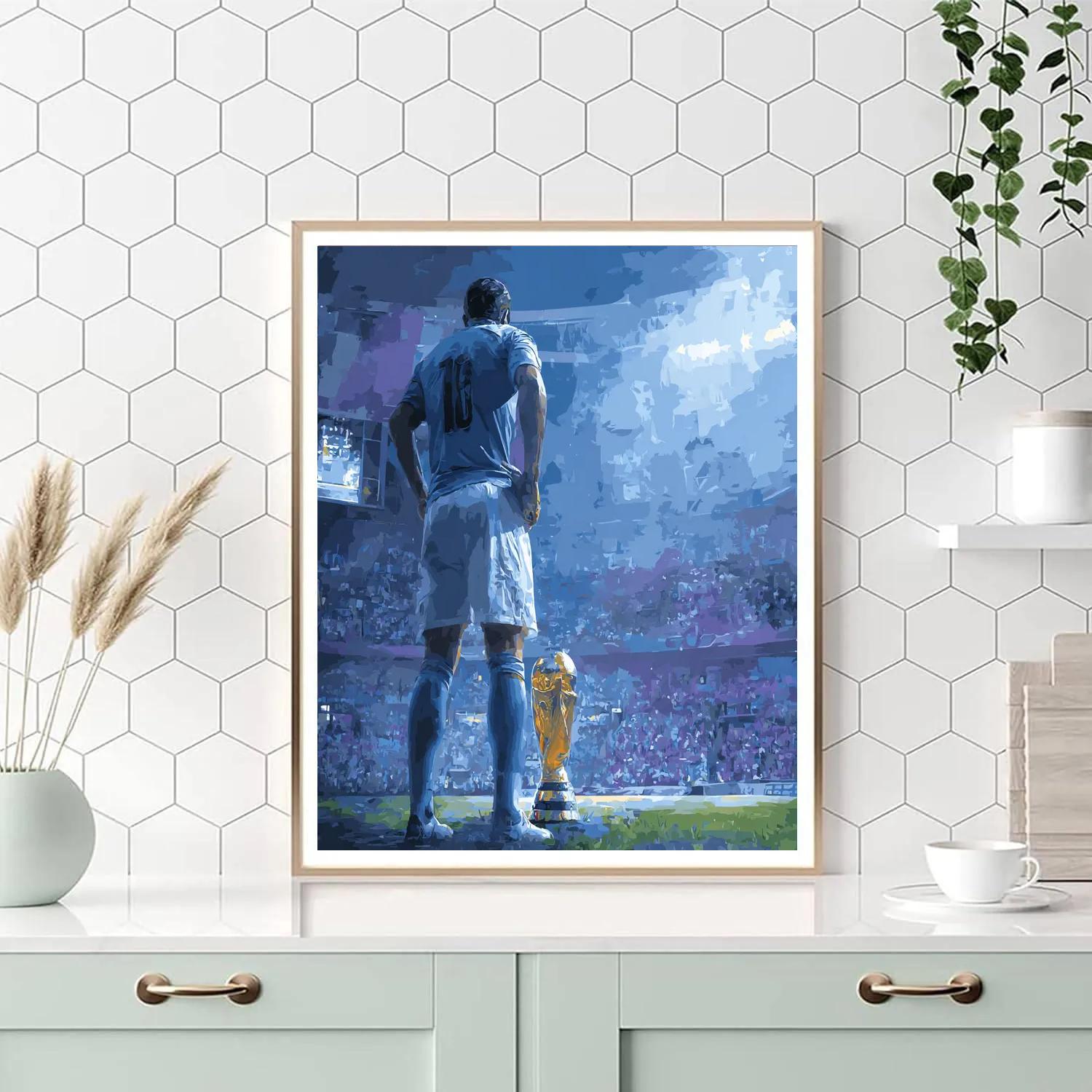 Uruguay Fifa 2026 Sky paint by numbers