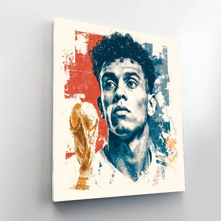 Fifa 2026 Salah Lights Number painting