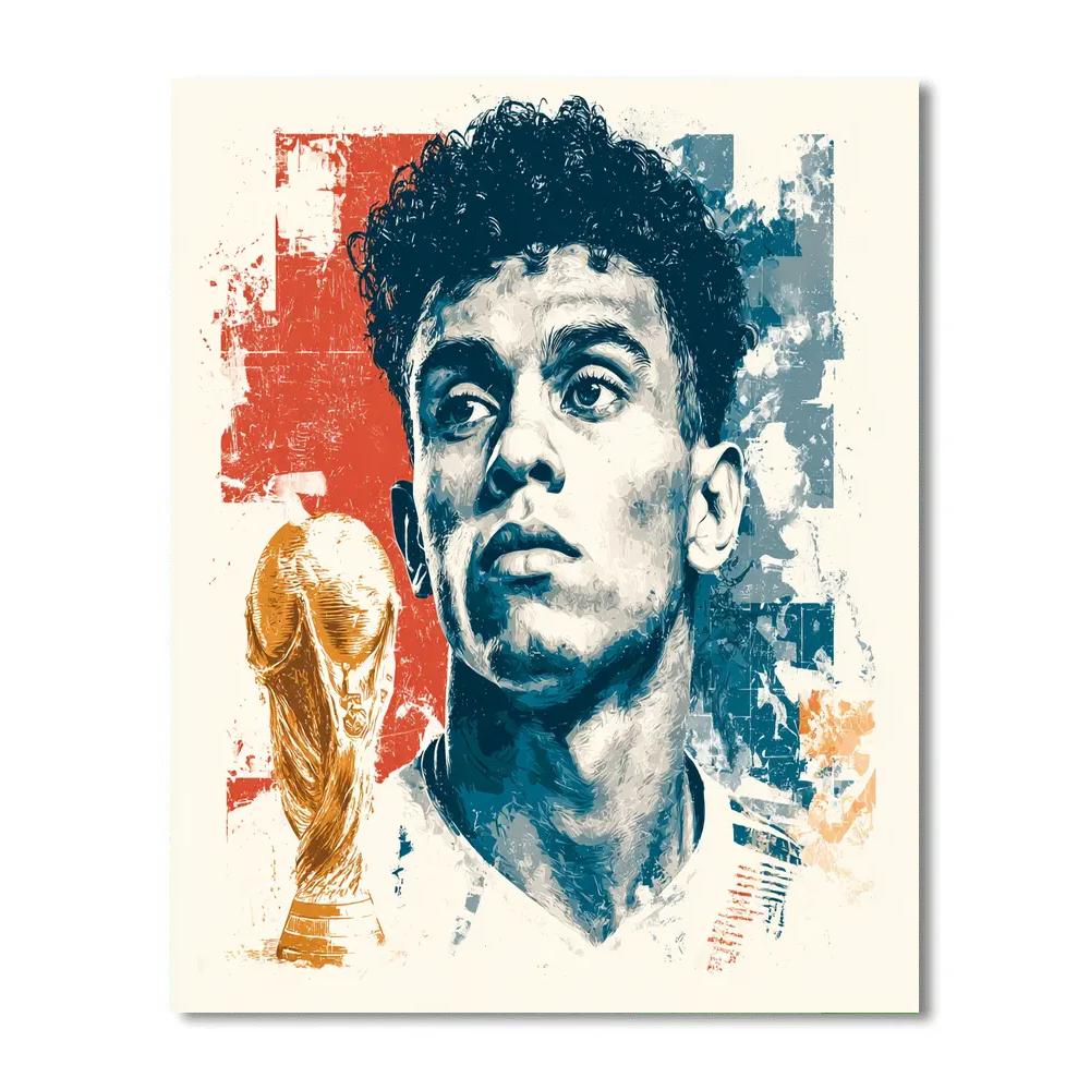 Fifa 2026 Salah Lights Number painting
