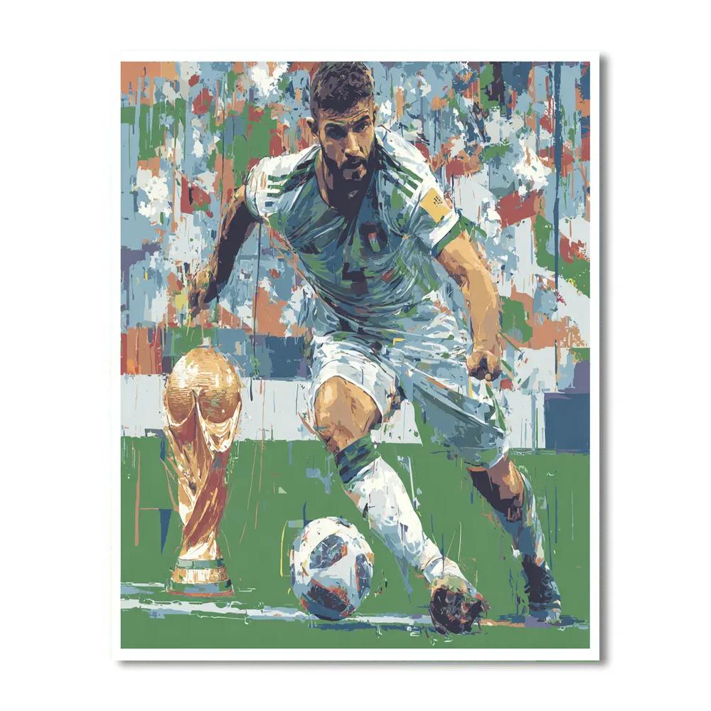 Fifa 2026 Hakimi Atlas Painting by numbers kit