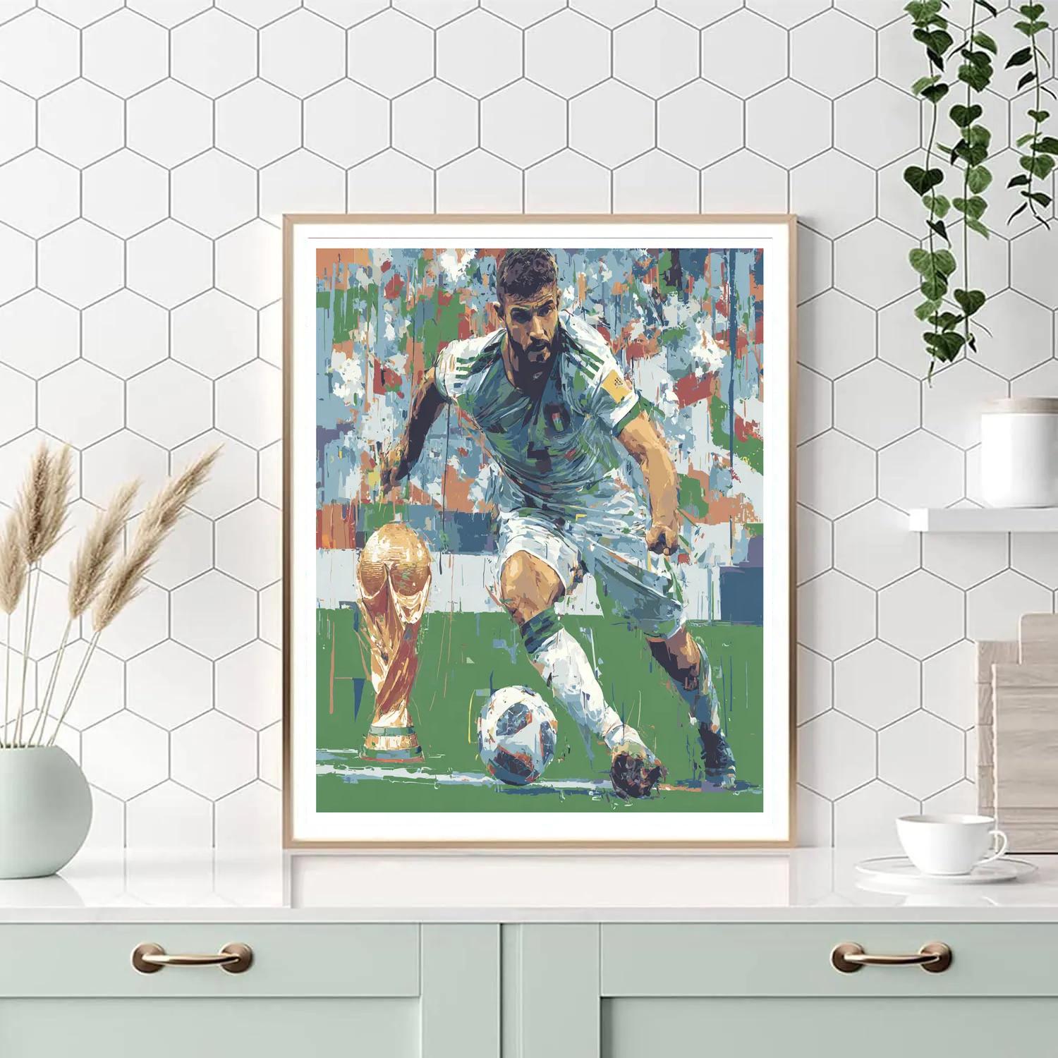 Fifa 2026 Hakimi Atlas Painting by numbers kit