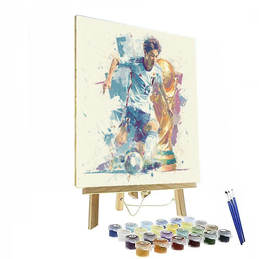 Mitoma Fifa 2026 Blue paint by numbers