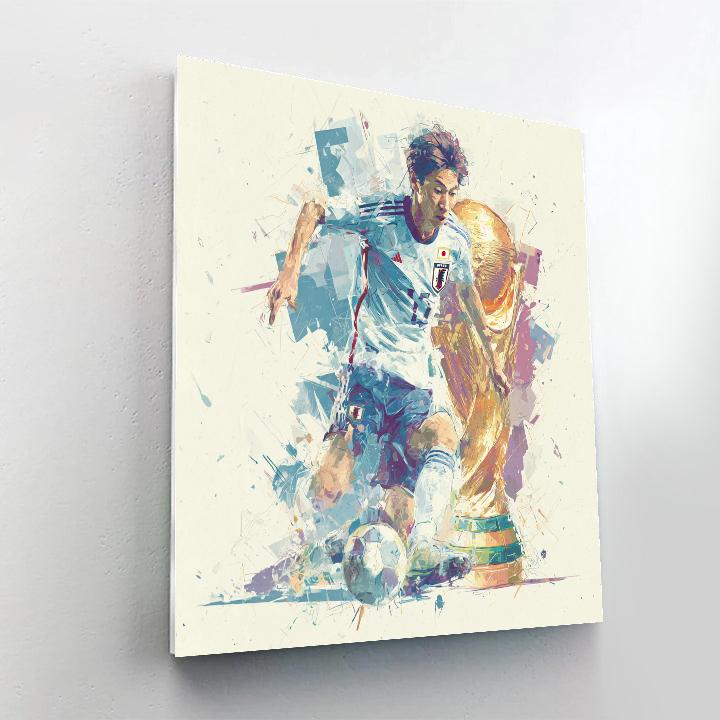 Mitoma Fifa 2026 Blue paint by numbers