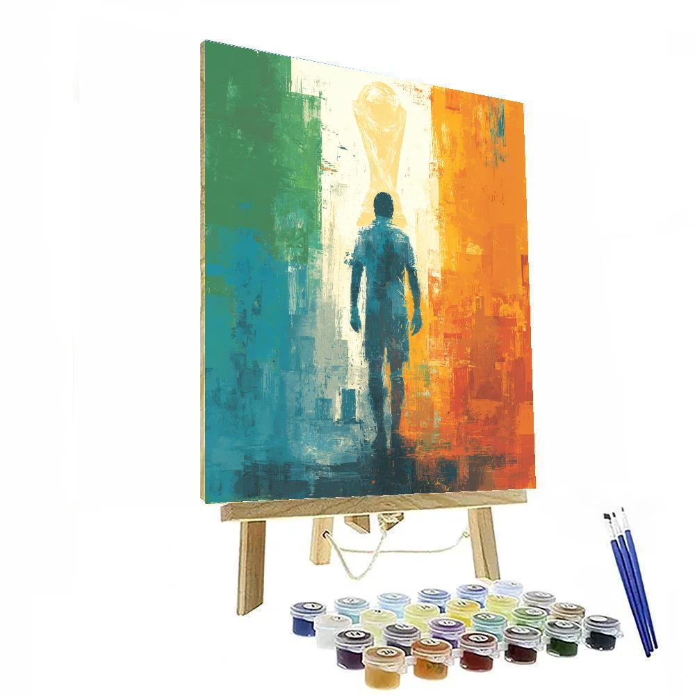 Uzbekistan Fifa 2026 Dawn painting number kit