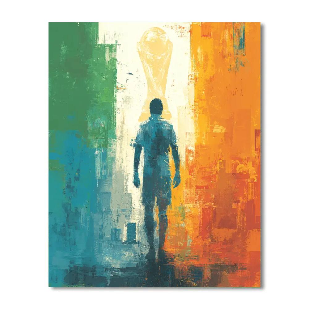 Uzbekistan Fifa 2026 Dawn painting number kit