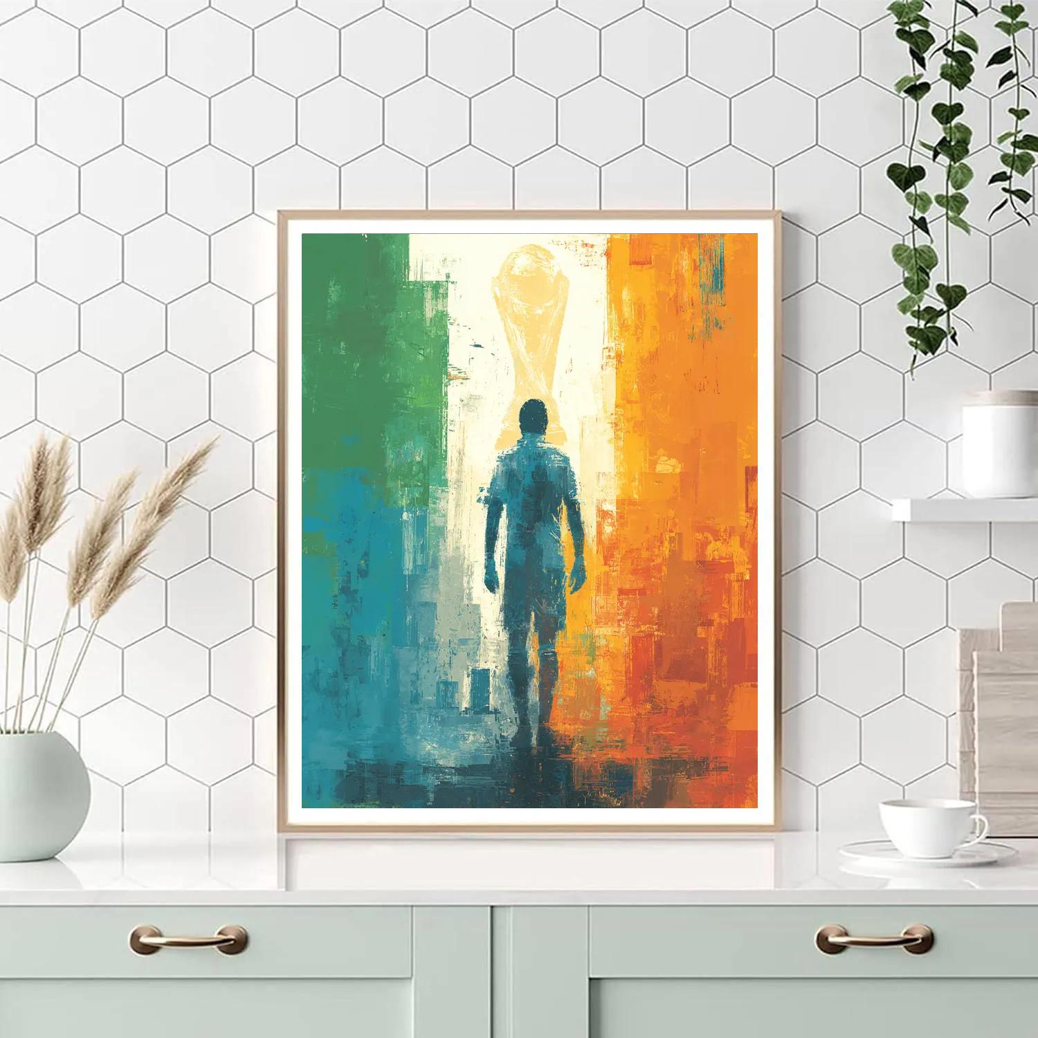 Uzbekistan Fifa 2026 Dawn painting number kit