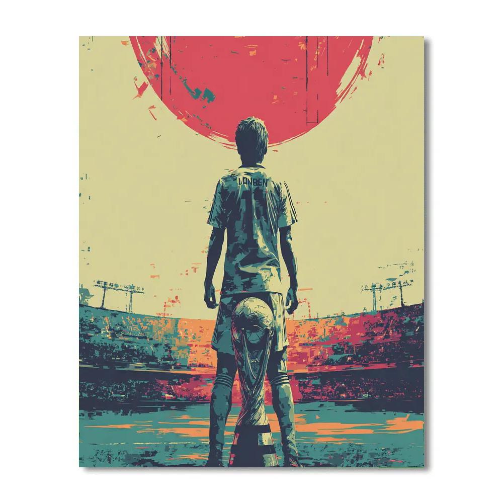 Japan Fifa 2026 Dawn Number painting