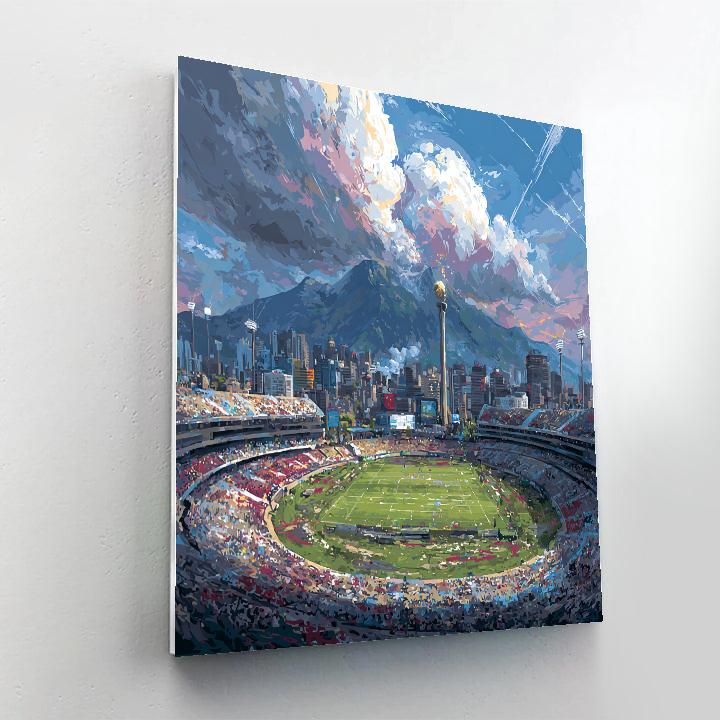 Monterrey Fifa 2026 Lights Number painting