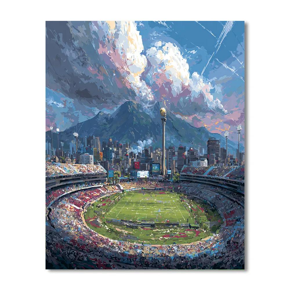 Monterrey Fifa 2026 Lights Number painting