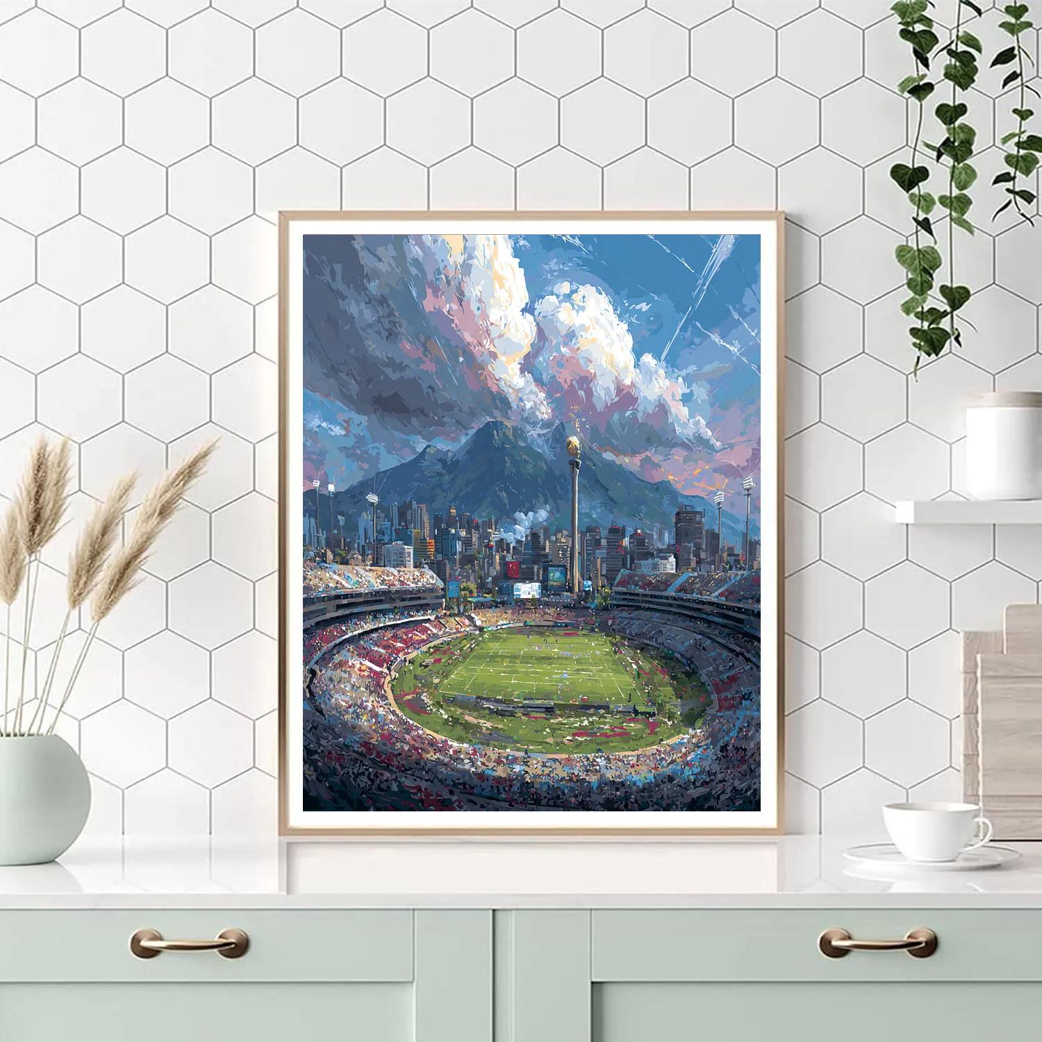 Monterrey Fifa 2026 Lights Number painting