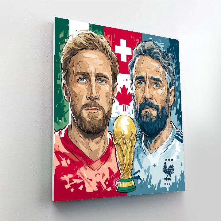 Fifa 2026 Canada Vs Switzerland Painting by numbers kit