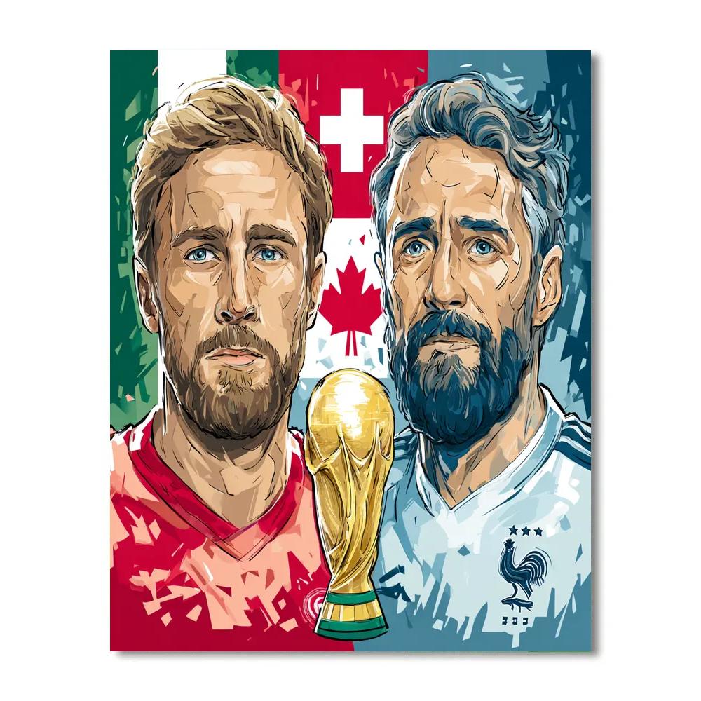 Fifa 2026 Canada Vs Switzerland Painting by numbers kit