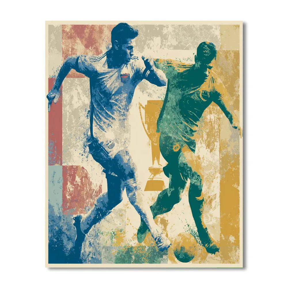 Fifa 2026 USA Vs Australia paint by numbers