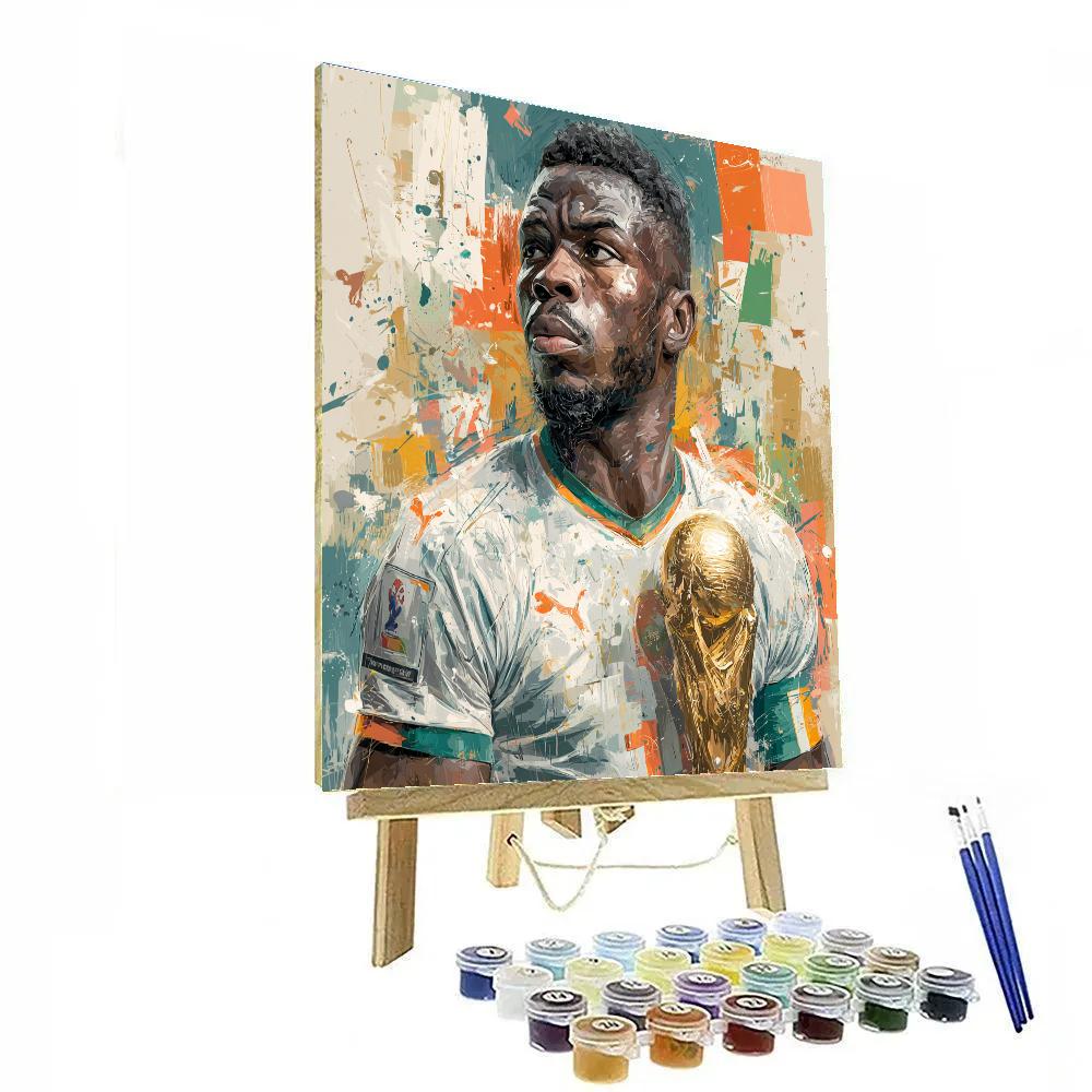 Côte DIvoire Fifa 2026 Gold Number painting