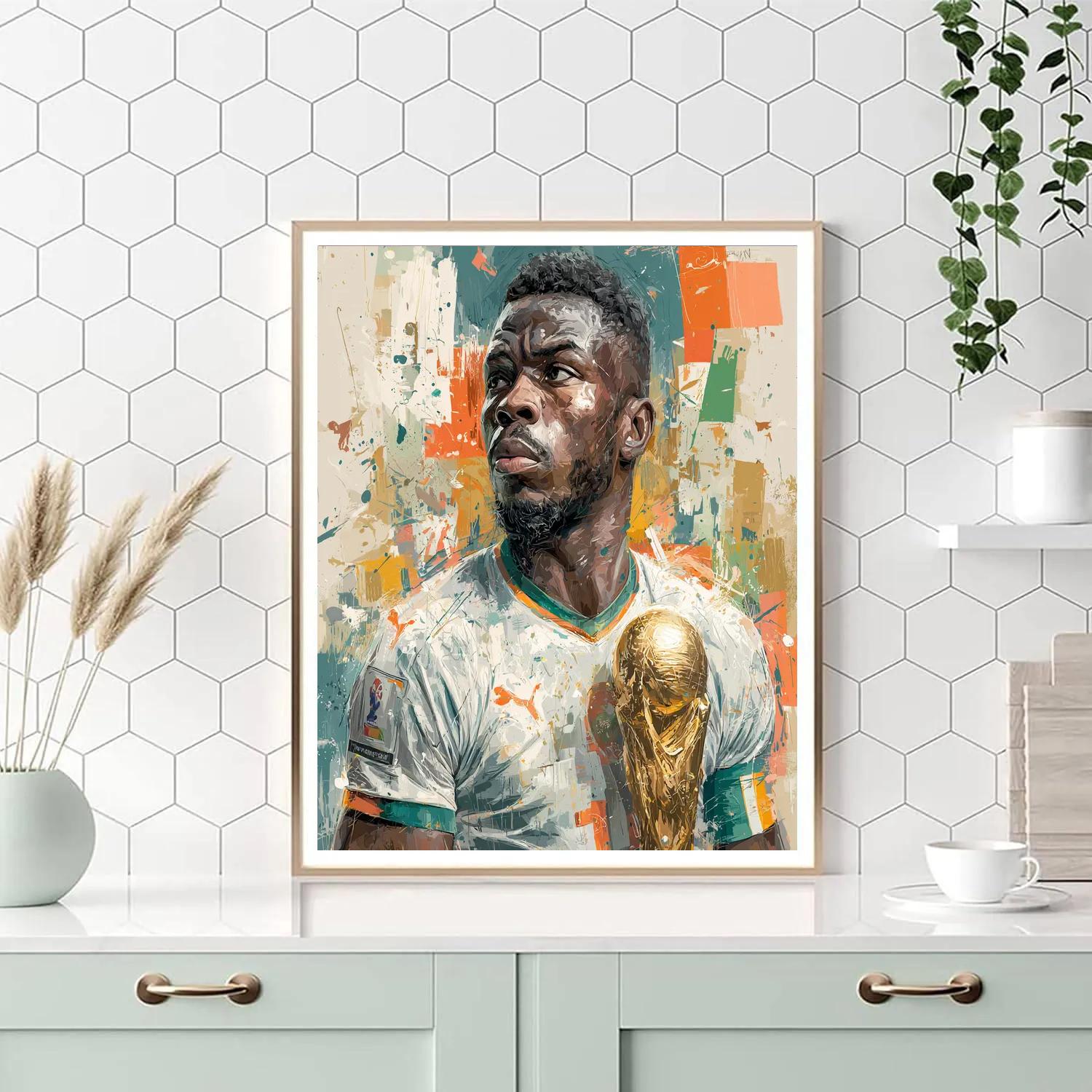 Côte DIvoire Fifa 2026 Gold Number painting