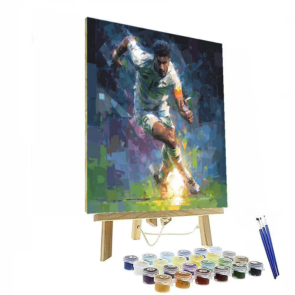 Fifa 2026 Iraq Flame Paint by numbers art